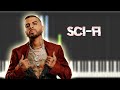 Tainy Rauw Alejandro SCI FI Instrumental Piano Tutorial Partitura Karaoke MIDI mp3