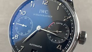 IWC Portuguese 7 Day IW5001-09 IWC Watch Review