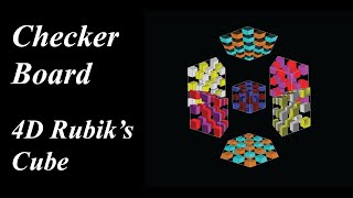 How to Make a Checkerboard Pattern on the 4D Rubik's Cube