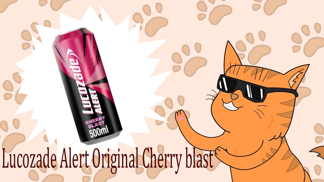 Kool Cat Drinks Episode 206: Lucozade Alert Original Cherry blast