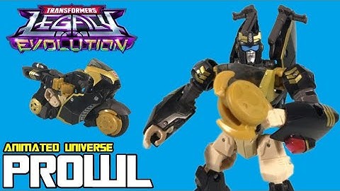Deluxe Class Animated Universe Prowl Review - Transformers Legacy Evolution