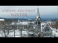 Umass amherst  serene winter wonderland 4k