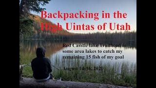Backpacking from Red Castle TH to some off-trail lakes in the area. High Uintas Wilderness of Utah.