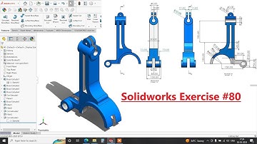 ☑️Solidworks Tutorial for beginners Exercise 80