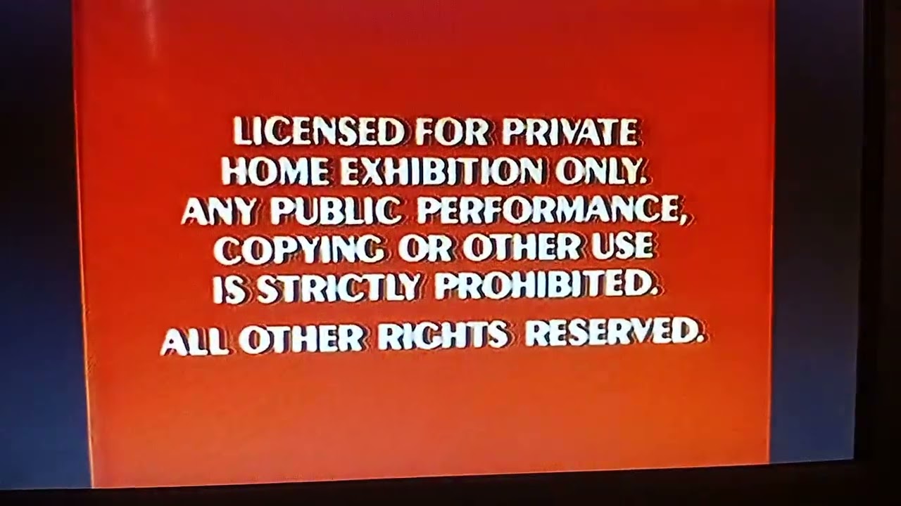 Red FBI Warning Screens/Buena Vista Home Video (1900)