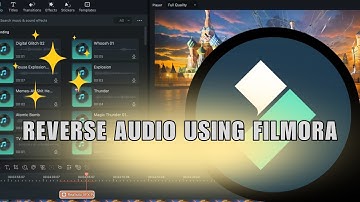 Filmora Audio Editing! How to Reverse Audio using Filmora? Make the Audio Played Backward