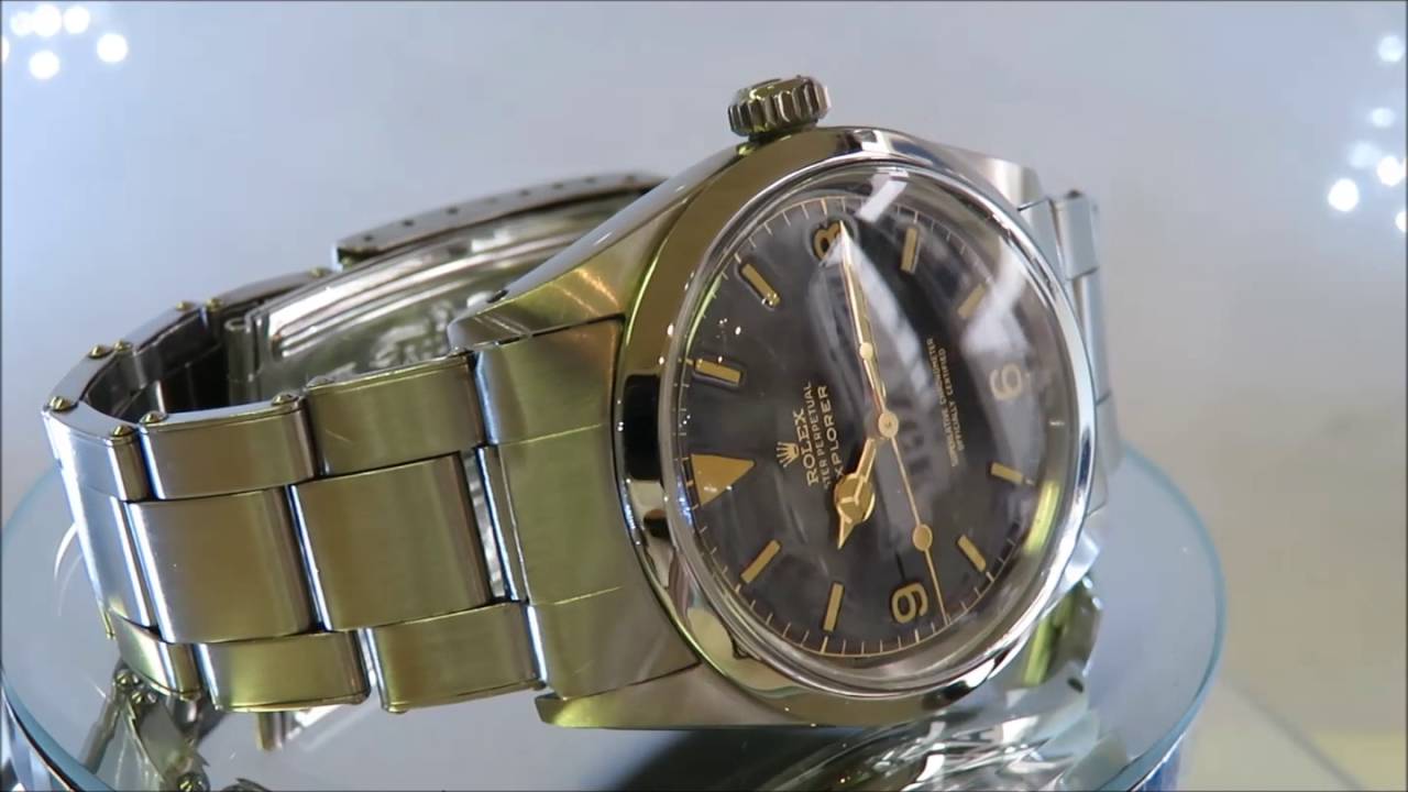 ロレックス　エクスプローラーＲｅｆ．１０１６ミニッツサークルギルトダイヤル