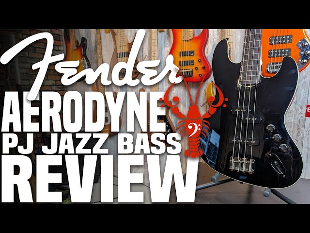 1995 Fender Japan AJB Aerodyne Jazz Bass Black - YouTube