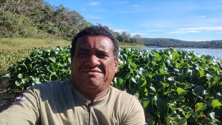 Pescaria no lago curumba em goias