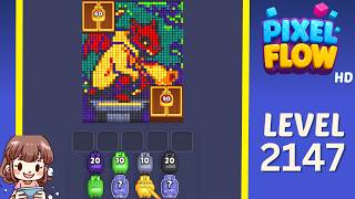 Pixel Flow Level 2147 Solution Walkthrough