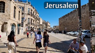 Jerusalem, October 7. The city's atmosphere from Ben Yehuda Street to Jaffa Gate.