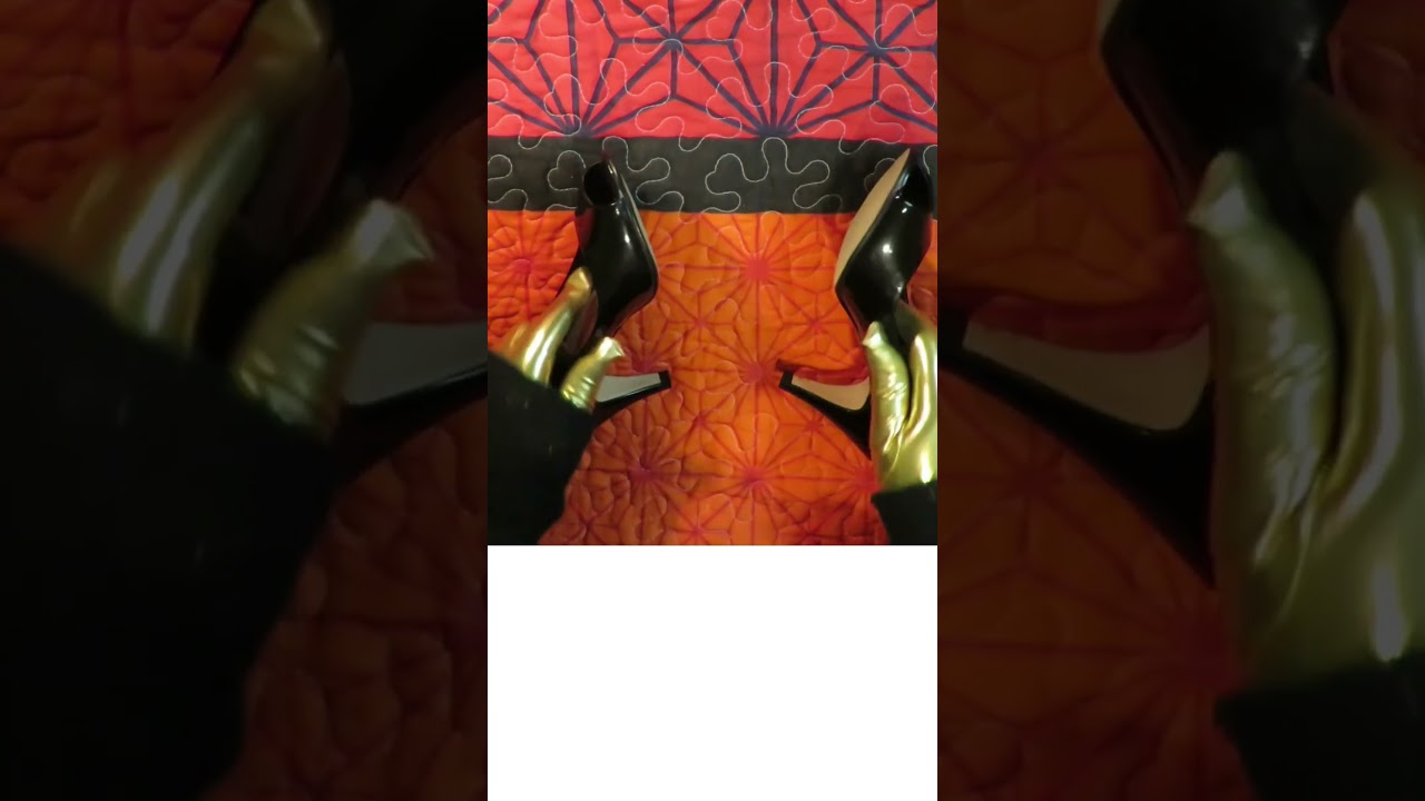 11 seconds squeezing patent leather shoes ASMR 