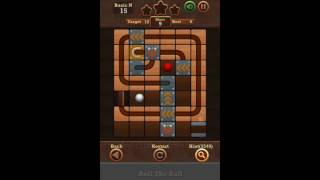 Roll The Ball Slide Puzzle 2 - Moves Basic N Level 15 Walkthrough screenshot 2