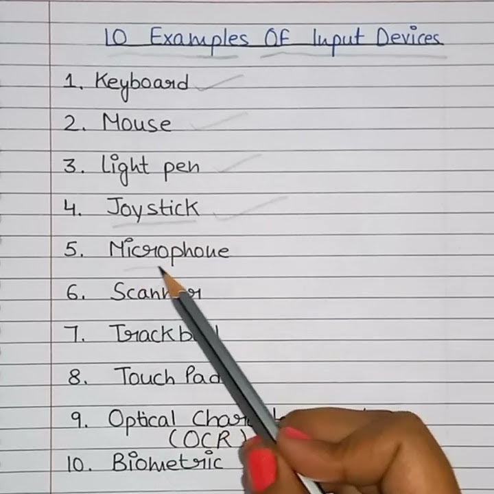 What are 10 input devices examples? | Computer input devices #shorts ...
