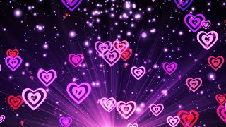 4K Video | Pastel Hearts Particles Vj Loop Video | No Copyright Video Background screenshot 5