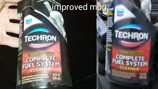 Techron complete fuel system cleaner mpg test