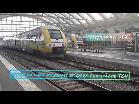 Voyage en train #19 en AGC entre La Gare de Reims et Gare Champagne-Ardenne TGV