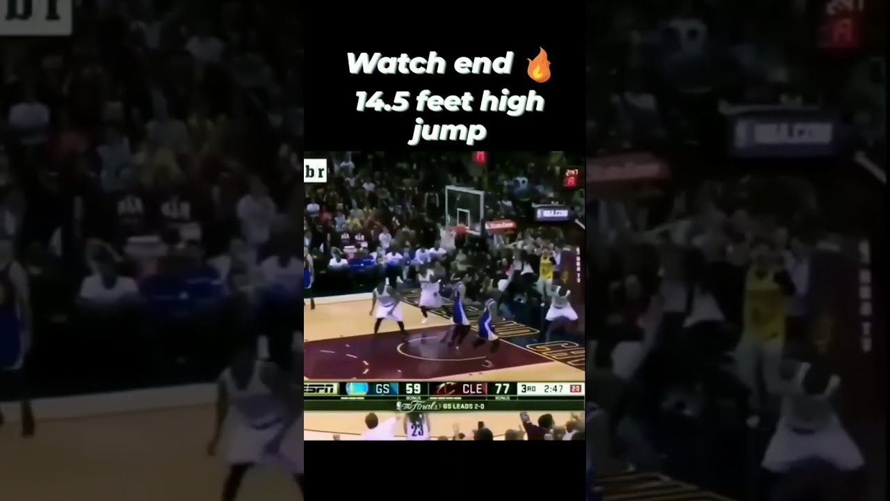 Highest Jump In Basketball 14 5 Feet ESPN labronjames YouTube