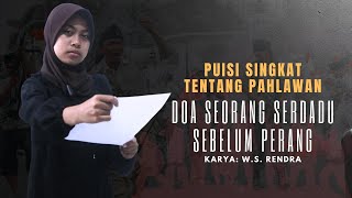 PUISI SINGKAT TENTANG PAHLAWAN BIKIN MERINDING - Doa Seorang Serdadu Sebelum Perang