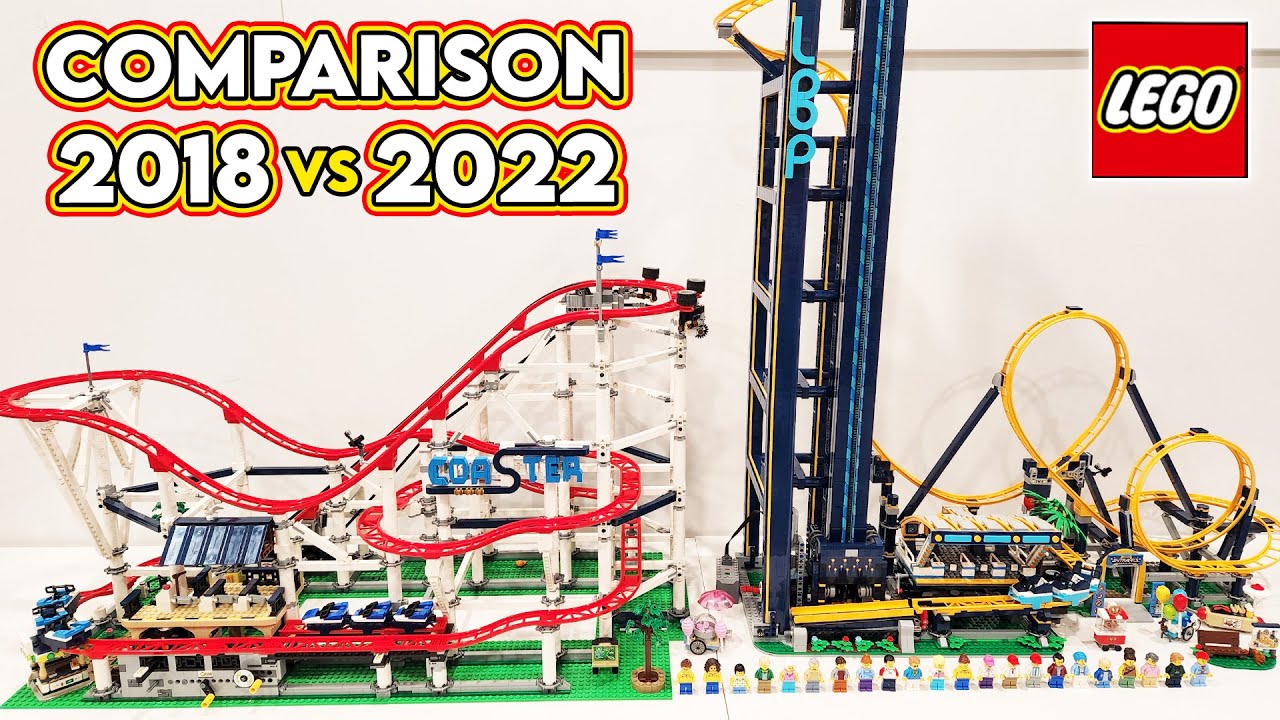 LEGO Roller Coaster Comparison! (10261 | 2018 vs 10303 | - YouTube