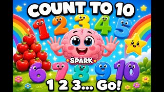 Count to 10 🔢 Learn Numbers with SPARK! + ¡En Español! | Brainy Buds
