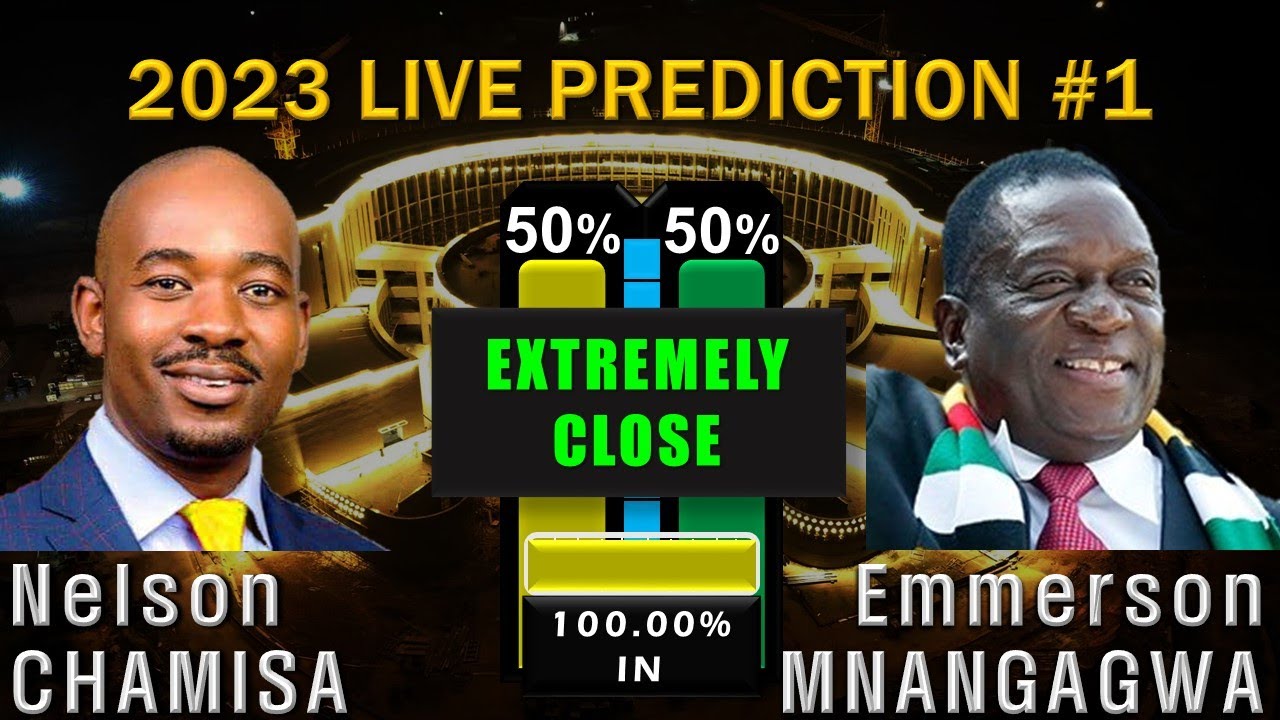 Zimbabwe | Presidential Election R1 LIVE Prediction #1 2023 MNANGAGWA VS CHAMISA EXCLUSIVE DATA
