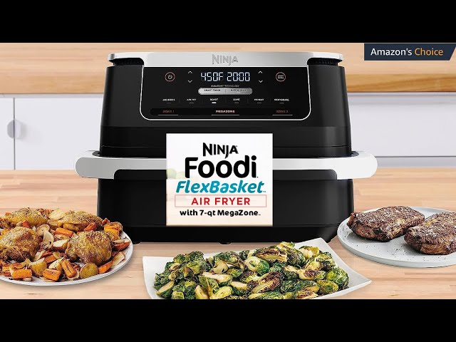 Ninja Foodi 7-In-1 Dualzone Flexbasket Air Fryer with 11-Qt Megazone