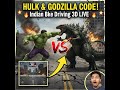 🤯 Hulk vs Godzilla! | Indian Bike Driving 3D में चीट कोड से तबाही