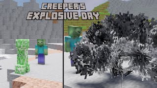 Minecraft - A Creeper's EXPLOSIVE Day (Soft-Body Simulation)
