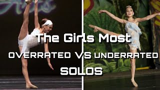 The Girls Most Overrated Vs Underrated Solos | Dance Moms