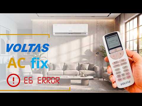 Voltas AC Mini Split E6 Error Code – What It Means and How to Fix It