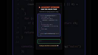 JavaScript Interview Questions | Find the First Non-Repeating Character | Coding Challenge Guide