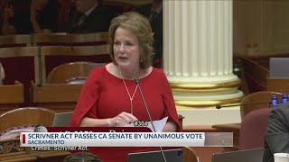 Scrivner Act passes California Senate by unanimous vote