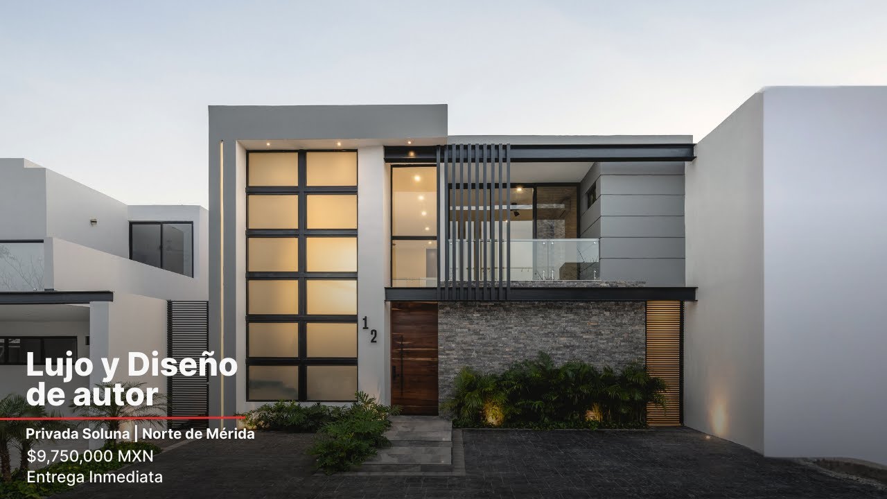 ✨Casa de Lujo SOLUNA, en el norte de Mérida, Yucatán, llave en mano, ocupación inmediata.