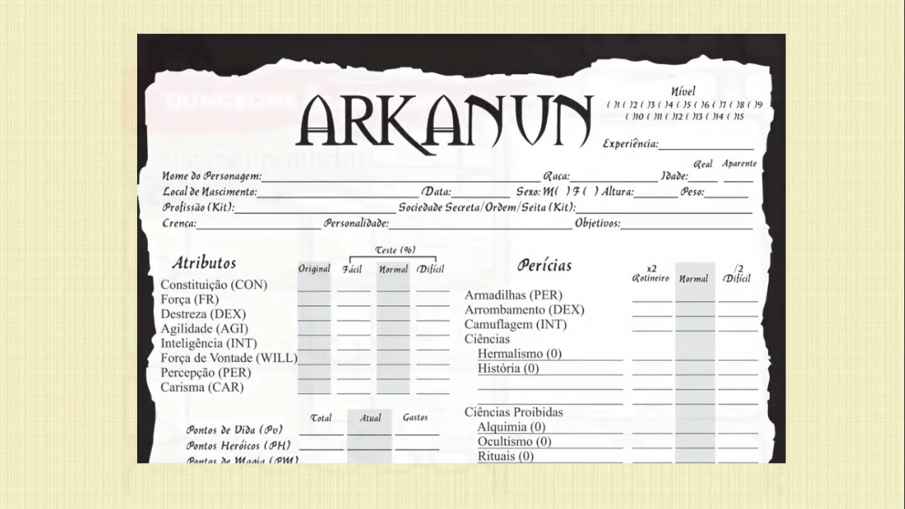 Fichas de Personagem (RPG)