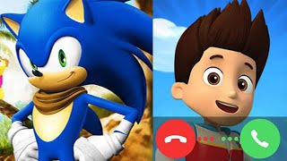 Sonic Boom Vs Paw Patrol Call Prank