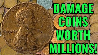 DAMAGE COINS WORTH A LOT OF MONEY! PENNIES UPDATE 2024