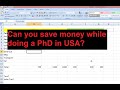 Just Info: Can you save money during a PhD in USA? | PhD Stipend | Hindi | Indian Students in USA