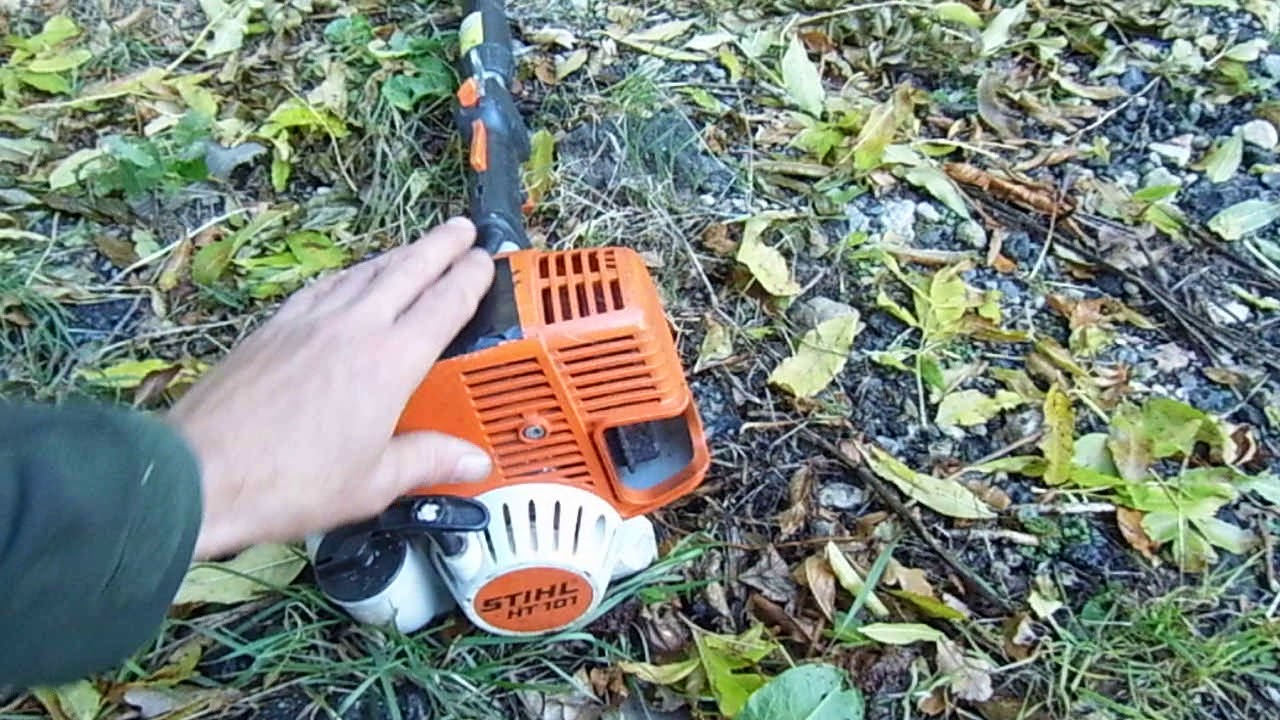 stihl petrol pole pruner review YouTube