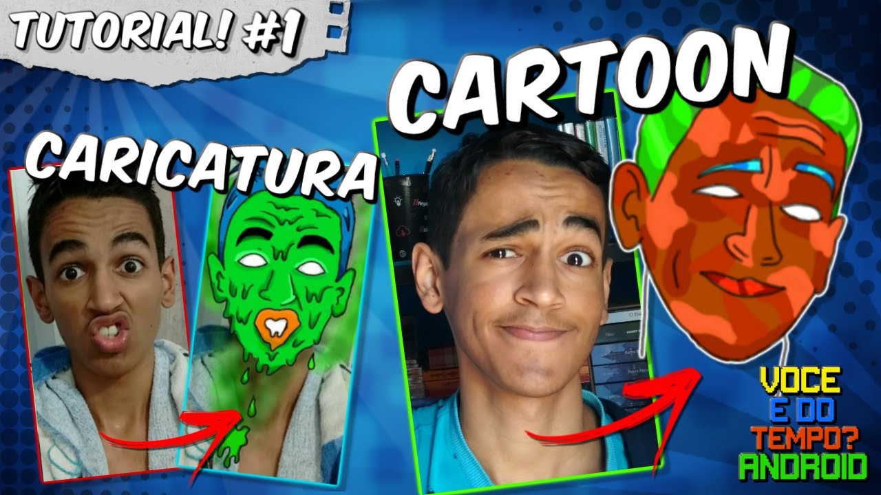 COMO FAZER CARTOON OU CARICATURA PELO CELULAR!