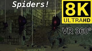 Tons of Spiders in a Temple Game | ★ | VR 360° 8K screenshot 3