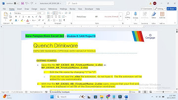 New Perspectives Excel 365 | Module 8: SAM Project B | Quench Drinkware | NP_EX365_8B