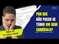 PIORES ERROS que te impedem de conseguir o EMPREGO EM 51 DIAS - Aula 1