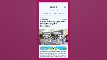 Galaxy NFT Ecosystem:  Samsung Signs MOU to Build Galaxy NFT Ecosystem