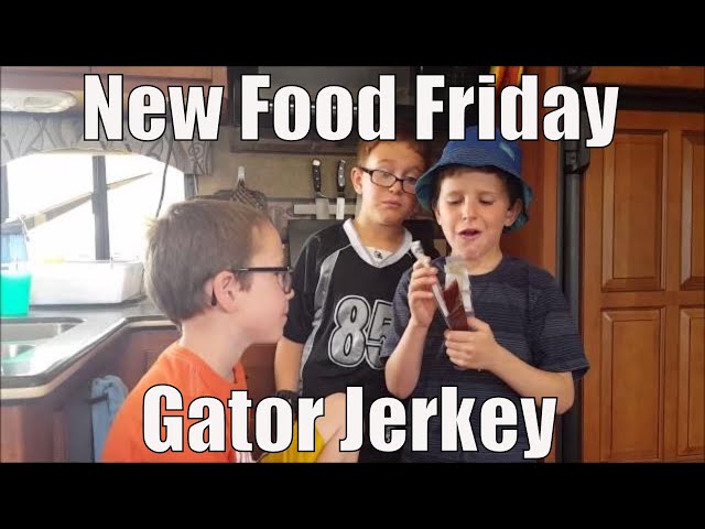 New Food Friday | Taste Test | Gator Jerky