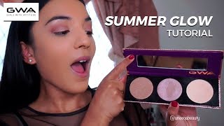 Summer Glow Makeup Tutorial by Aneeqa Hussain | GWA Palettes, Brushes & Lashes Net Worth