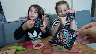 Gökkuşağı kağıtları ile sihirli daireler yapıyoruz || Gökkuşağı Kağıdı || Sihirli Daireler