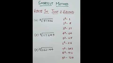 Cube Root | How to find cube root | Cube Tricks | Maths Tricks #shorts #cubetricks #cuberoot