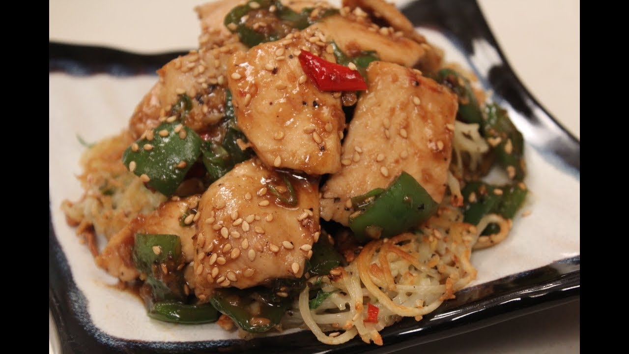 Noodle Cake With Chicken