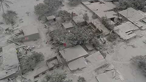 Drone Footage Shows Guatemala Volcano Damage